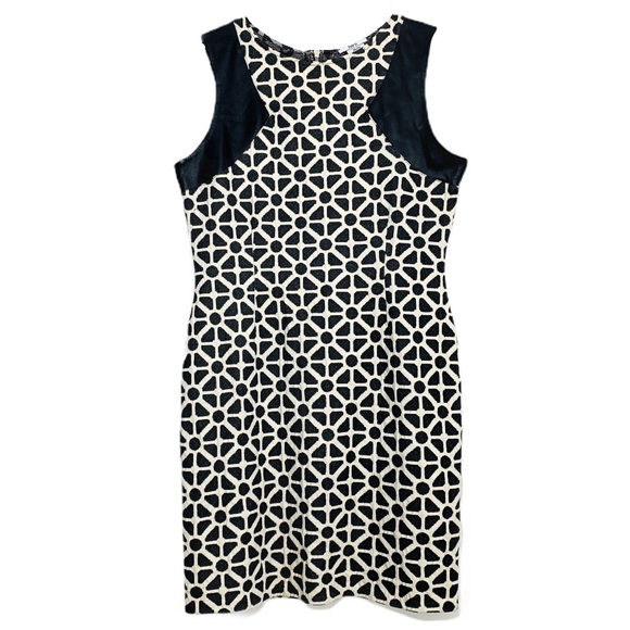 Bar III Dresses & Skirts - Bar lii | Leather Shoulder Geo Print Mini Dress